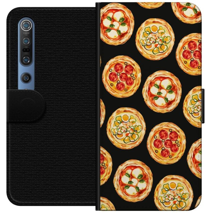 Tegnebogsetui til Xiaomi Mi 10 Pro 5G med Pizza motiv i gruppen SMARTPHONES & TABLETS / Mobil Beskyttelse / Xiaomi hos TP E-commerce Nordic AB (A64560)