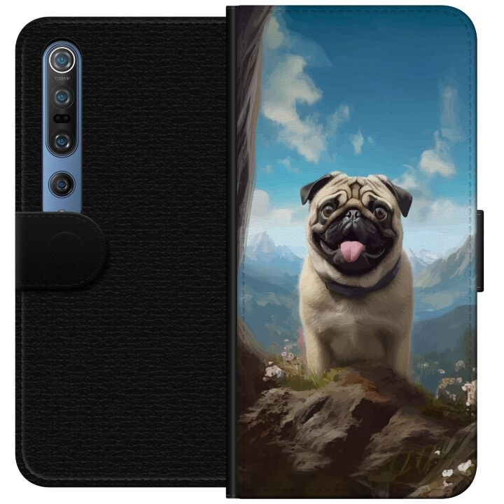 Tegnebogsetui til Xiaomi Mi 10 Pro 5G med Glad Hund motiv i gruppen SMARTPHONES & TABLETS / Mobil Beskyttelse / Xiaomi hos TP E-commerce Nordic AB (A64565)