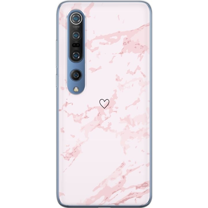 Mobilcover til Xiaomi Mi 10 Pro 5G med Rosa Hjerte motiv i gruppen SMARTPHONES & TABLETS / Mobil Beskyttelse / Xiaomi hos TP E-commerce Nordic AB (A64597)