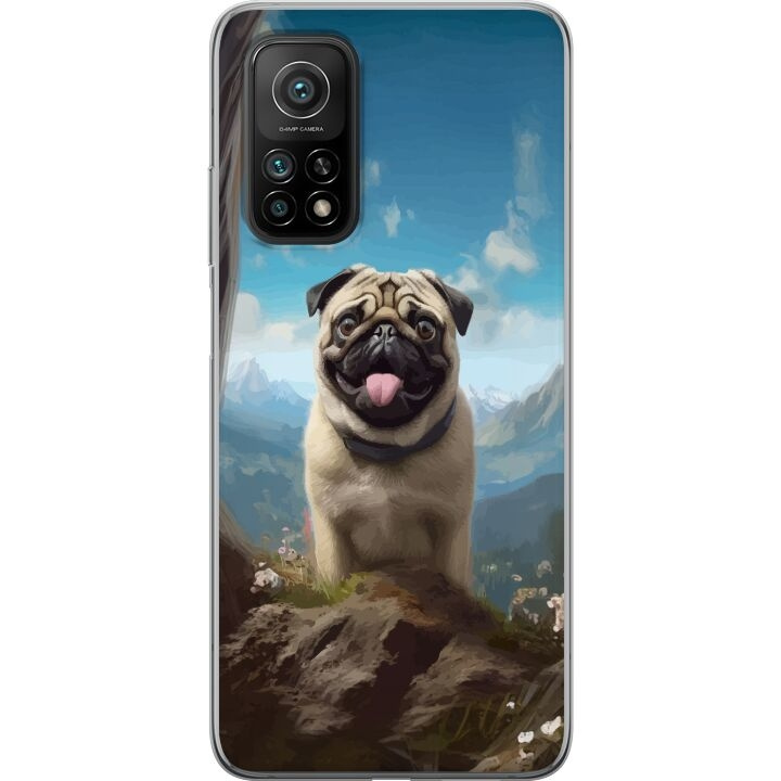 Mobilcover til Xiaomi Mi 10T 5G med Glad Hund motiv i gruppen SMARTPHONES & TABLETS / Mobil Beskyttelse / Xiaomi hos TP E-commerce Nordic AB (A64646)