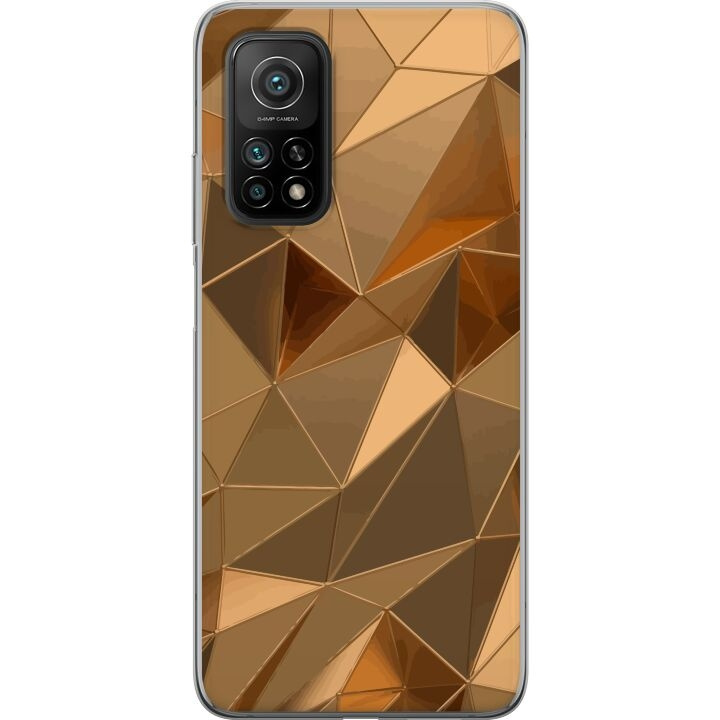 Mobilcover til Xiaomi Mi 10T 5G med 3D Guld motiv i gruppen SMARTPHONES & TABLETS / Mobil Beskyttelse / Xiaomi hos TP E-commerce Nordic AB (A64652)