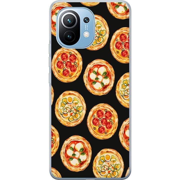 Mobilcover til Xiaomi Mi 11 med Pizza motiv i gruppen SMARTPHONES & TABLETS / Mobil Beskyttelse / Xiaomi hos TP E-commerce Nordic AB (A64776)