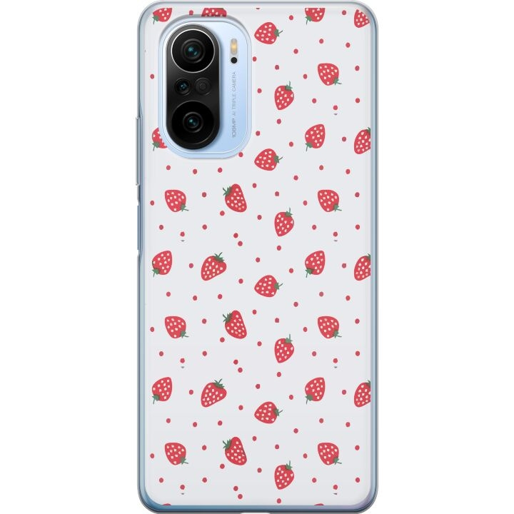Mobilcover til Xiaomi Mi 11i med Jordbær motiv i gruppen SMARTPHONES & TABLETS / Mobil Beskyttelse / Xiaomi hos TP E-commerce Nordic AB (A64834)
