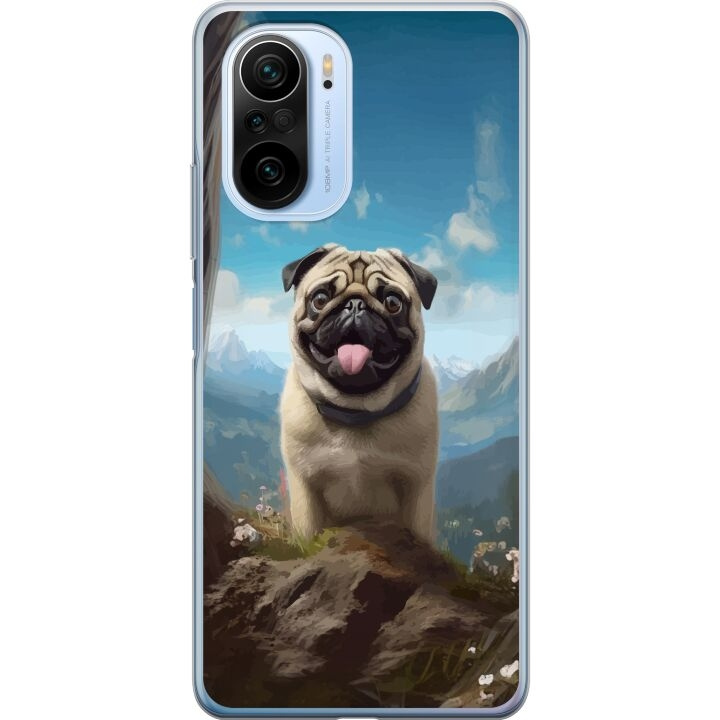 Mobilcover til Xiaomi Mi 11i med Glad Hund motiv i gruppen SMARTPHONES & TABLETS / Mobil Beskyttelse / Xiaomi hos TP E-commerce Nordic AB (A64835)