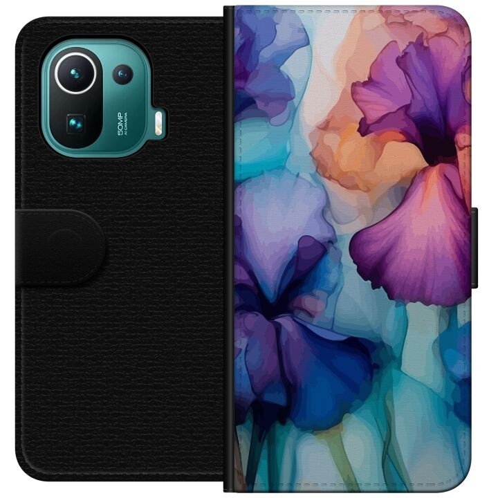 Tegnebogsetui til Xiaomi Mi 11 Pro med Magiske blomster motiv i gruppen SMARTPHONES & TABLETS / Mobil Beskyttelse / Xiaomi hos TP E-commerce Nordic AB (A64901)