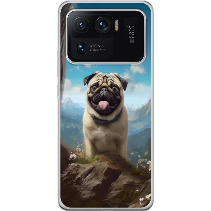 Mobilcover til Xiaomi Mi 11 Ultra med Glad Hund motiv i gruppen SMARTPHONES & TABLETS / Mobil Beskyttelse / Xiaomi hos TP E-commerce Nordic AB (A64997)