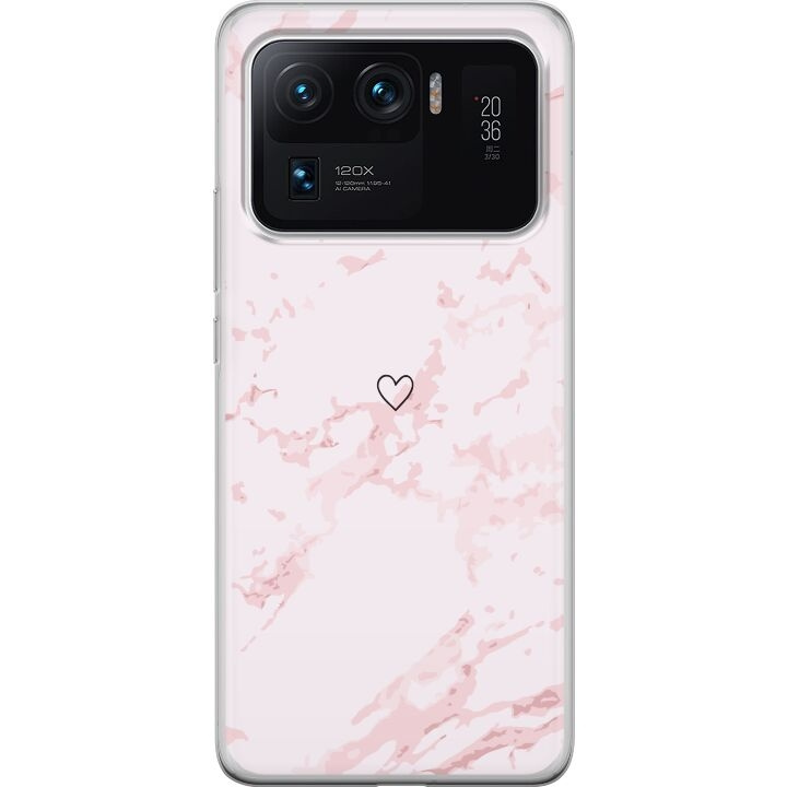 Mobilcover til Xiaomi Mi 11 Ultra med Rosa Hjerte motiv i gruppen SMARTPHONES & TABLETS / Mobil Beskyttelse / Xiaomi hos TP E-commerce Nordic AB (A65002)