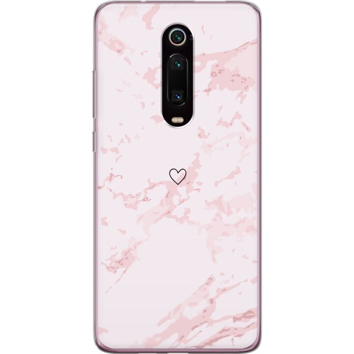 Mobilcover til Xiaomi Mi 9T Pro med Rosa Hjerte motiv i gruppen SMARTPHONES & TABLETS / Mobil Beskyttelse / Xiaomi hos TP E-commerce Nordic AB (A65029)