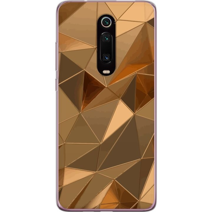 Mobilcover til Xiaomi Mi 9T Pro med 3D Guld motiv i gruppen SMARTPHONES & TABLETS / Mobil Beskyttelse / Xiaomi hos TP E-commerce Nordic AB (A65030)