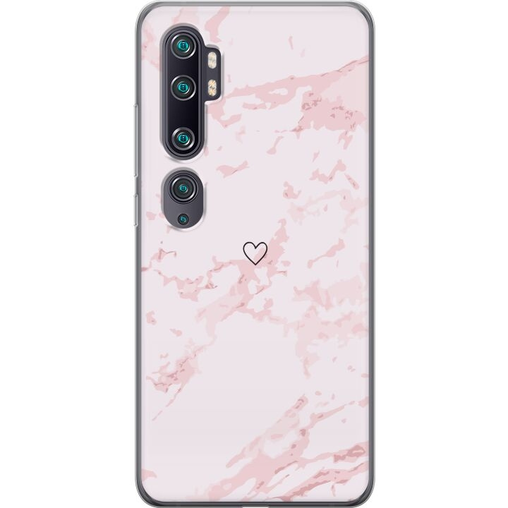 Mobilcover til Xiaomi Mi Note 10 med Rosa Hjerte motiv i gruppen SMARTPHONES & TABLETS / Mobil Beskyttelse / Xiaomi hos TP E-commerce Nordic AB (A65056)