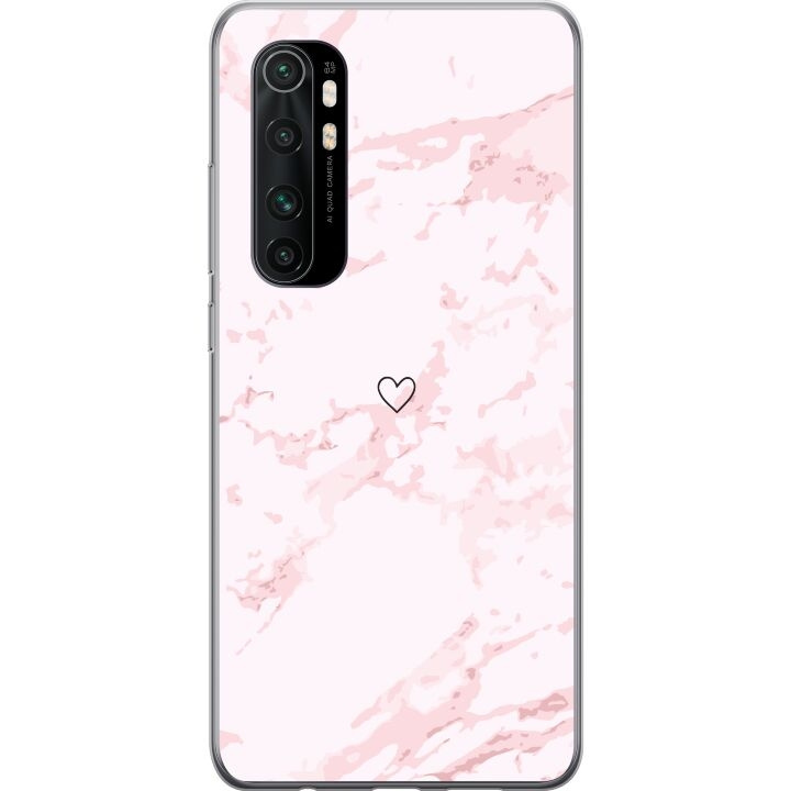 Mobilcover til Xiaomi Mi Note 10 Lite med Rosa Hjerte motiv i gruppen SMARTPHONES & TABLETS / Mobil Beskyttelse / Xiaomi hos TP E-commerce Nordic AB (A65083)