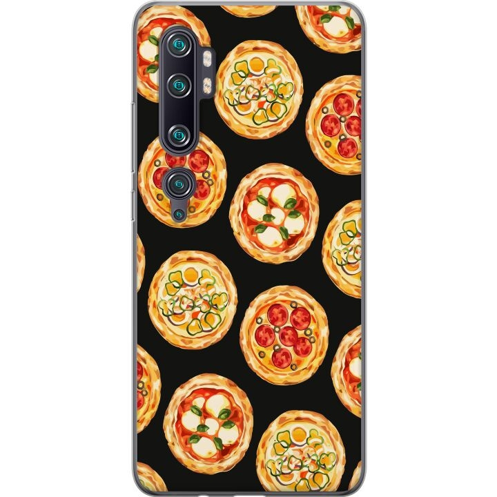 Mobilcover til Xiaomi Mi Note 10 Pro med Pizza motiv i gruppen SMARTPHONES & TABLETS / Mobil Beskyttelse / Xiaomi hos TP E-commerce Nordic AB (A65100)