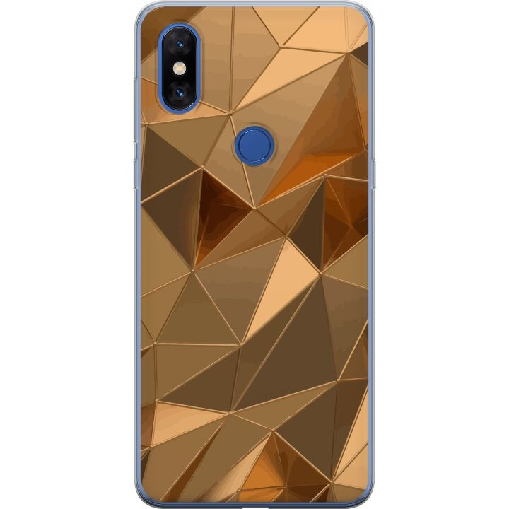 Mobilcover til Xiaomi Mi Mix 3 med 3D Guld motiv i gruppen SMARTPHONES & TABLETS / Mobil Beskyttelse / Xiaomi hos TP E-commerce Nordic AB (A65138)