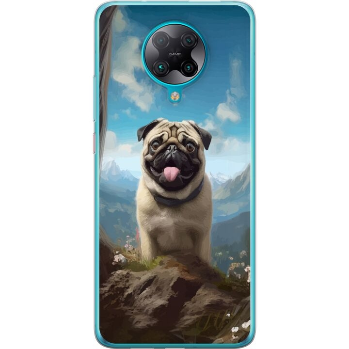 Mobilcover til Xiaomi Poco F2 Pro med Glad Hund motiv i gruppen SMARTPHONES & TABLETS / Mobil Beskyttelse / Xiaomi hos TP E-commerce Nordic AB (A65213)