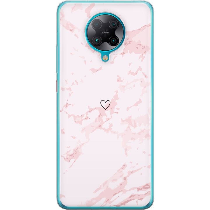 Mobilcover til Xiaomi Poco F2 Pro med Rosa Hjerte motiv i gruppen SMARTPHONES & TABLETS / Mobil Beskyttelse / Xiaomi hos TP E-commerce Nordic AB (A65218)