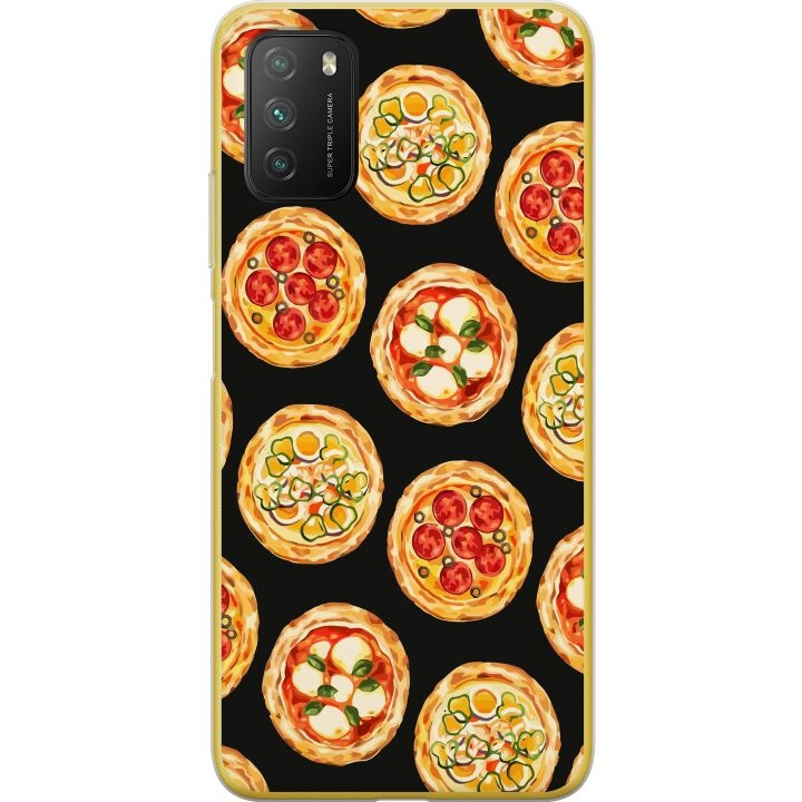 Mobilcover til Xiaomi Poco M3 med Pizza motiv i gruppen SMARTPHONES & TABLETS / Mobil Beskyttelse / Xiaomi hos TP E-commerce Nordic AB (A65316)