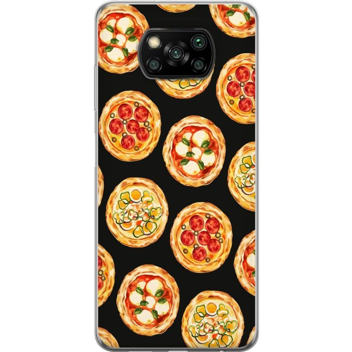 Mobilcover til Xiaomi Poco X3 NFC med Pizza motiv i gruppen SMARTPHONES & TABLETS / Mobil Beskyttelse / Xiaomi hos TP E-commerce Nordic AB (A65397)