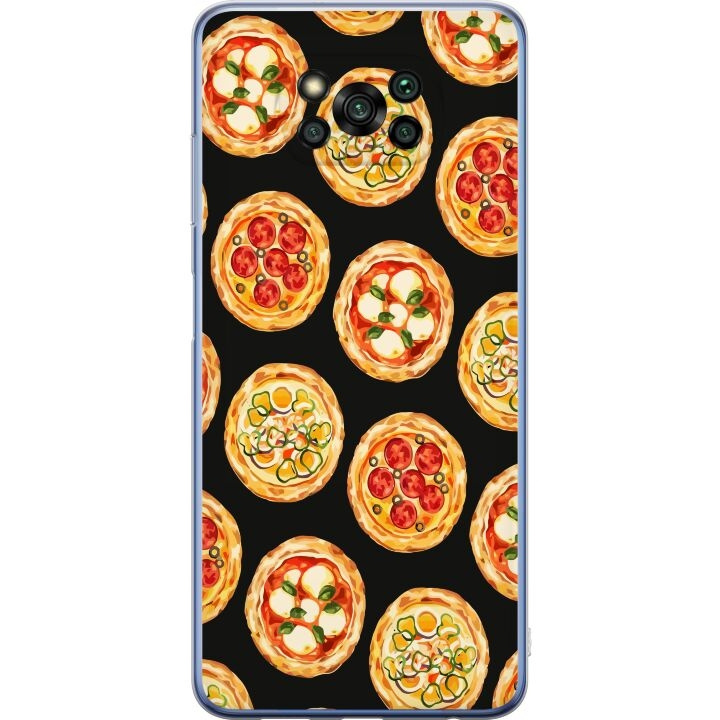 Mobilcover til Xiaomi Poco X3 Pro med Pizza motiv i gruppen SMARTPHONES & TABLETS / Mobil Beskyttelse / Xiaomi hos TP E-commerce Nordic AB (A65424)