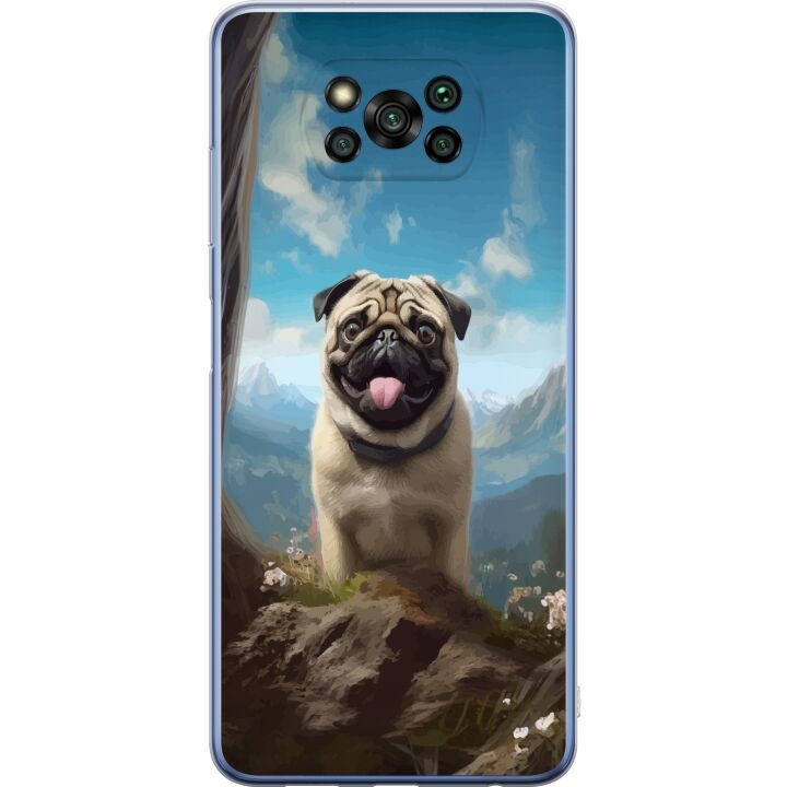 Mobilcover til Xiaomi Poco X3 Pro med Glad Hund motiv i gruppen SMARTPHONES & TABLETS / Mobil Beskyttelse / Xiaomi hos TP E-commerce Nordic AB (A65429)