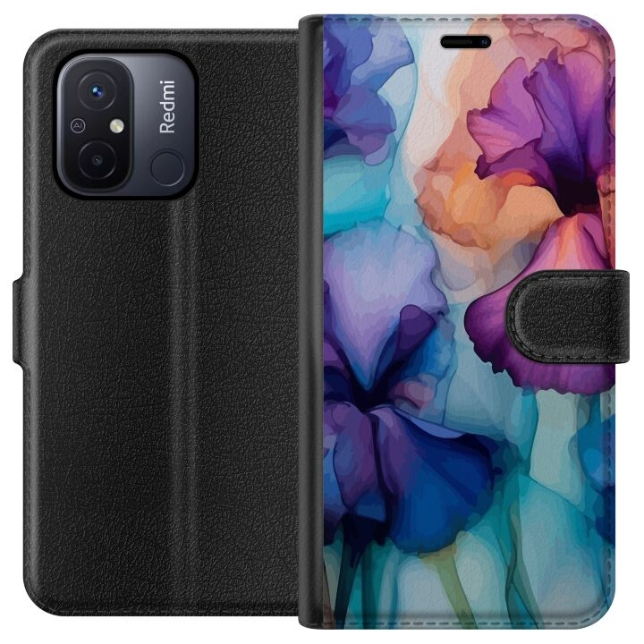 Tegnebogsetui til Xiaomi Redmi 12C med Magiske blomster motiv i gruppen SMARTPHONES & TABLETS / Mobil Beskyttelse / Xiaomi hos TP E-commerce Nordic AB (A65549)