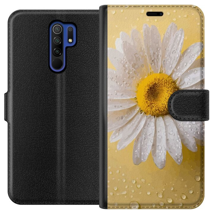 Tegnebogsetui til Xiaomi Redmi 9 med Porcelænsblomst motiv i gruppen SMARTPHONES & TABLETS / Mobil Beskyttelse / Xiaomi hos TP E-commerce Nordic AB (A65627)