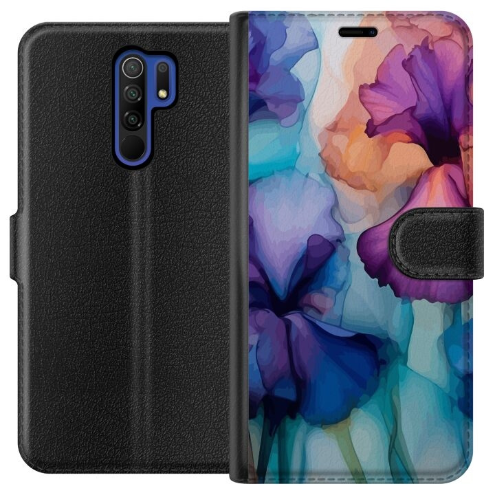 Tegnebogsetui til Xiaomi Redmi 9 med Magiske blomster motiv i gruppen SMARTPHONES & TABLETS / Mobil Beskyttelse / Xiaomi hos TP E-commerce Nordic AB (A65630)