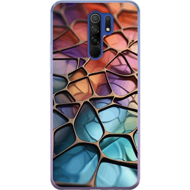 Mobilcover til Xiaomi Redmi 9 med Metallict mønster motiv i gruppen SMARTPHONES & TABLETS / Mobil Beskyttelse / Xiaomi hos TP E-commerce Nordic AB (A65664)