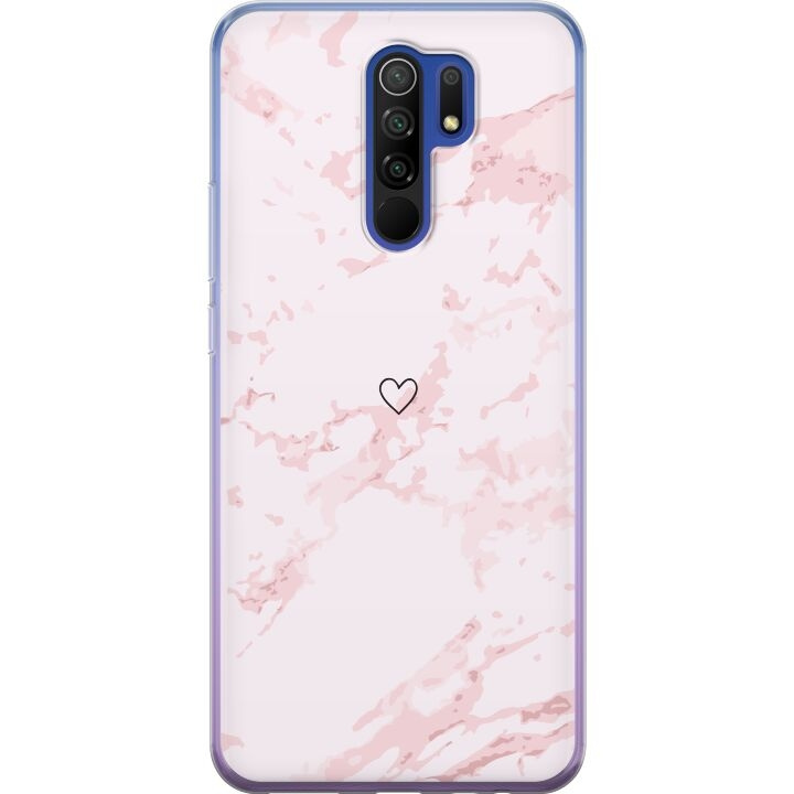 Mobilcover til Xiaomi Redmi 9 med Rosa Hjerte motiv i gruppen SMARTPHONES & TABLETS / Mobil Beskyttelse / Xiaomi hos TP E-commerce Nordic AB (A65677)