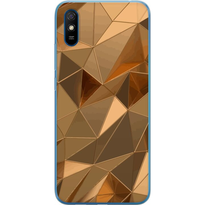 Mobilcover til Xiaomi Redmi 9AT med 3D Guld motiv i gruppen SMARTPHONES & TABLETS / Mobil Beskyttelse / Xiaomi hos TP E-commerce Nordic AB (A65759)