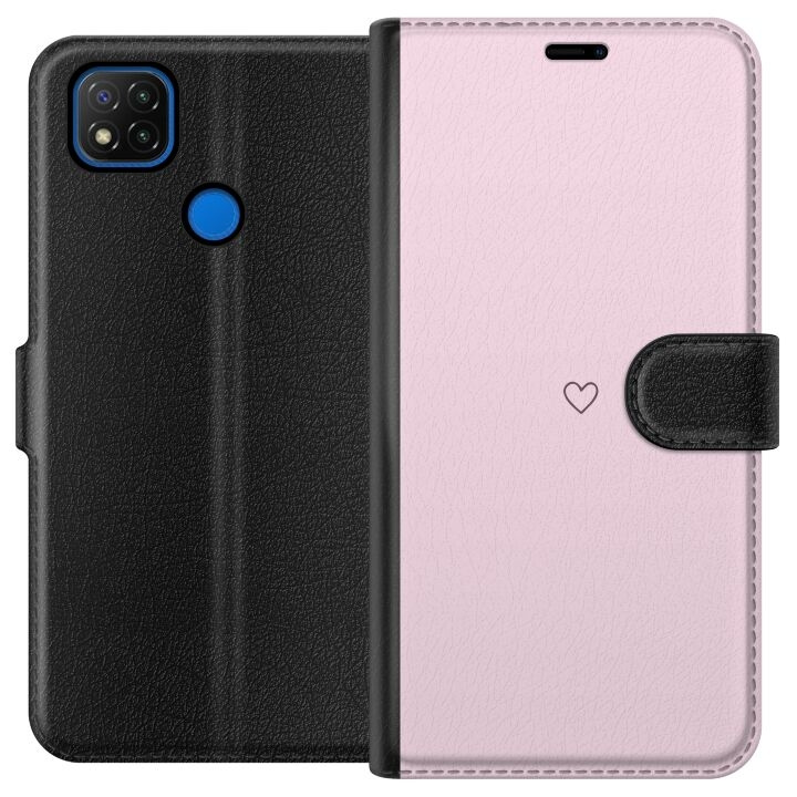 Tegnebogsetui til Xiaomi Redmi 9C med Hjerte motiv i gruppen SMARTPHONES & TABLETS / Mobil Beskyttelse / Xiaomi hos TP E-commerce Nordic AB (A65781)