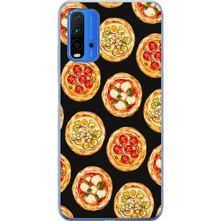 Mobilcover til Xiaomi Redmi 9T med Pizza motiv i gruppen SMARTPHONES & TABLETS / Mobil Beskyttelse / Xiaomi hos TP E-commerce Nordic AB (A65856)