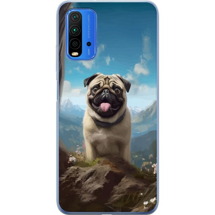 Mobilcover til Xiaomi Redmi 9T med Glad Hund motiv i gruppen SMARTPHONES & TABLETS / Mobil Beskyttelse / Xiaomi hos TP E-commerce Nordic AB (A65861)