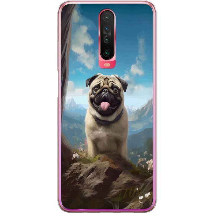 Mobilcover til Xiaomi Redmi K30 med Glad Hund motiv i gruppen SMARTPHONES & TABLETS / Mobil Beskyttelse / Xiaomi hos TP E-commerce Nordic AB (A65888)