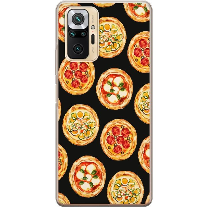 Mobilcover til Xiaomi Redmi Note 10 Pro med Pizza motiv i gruppen SMARTPHONES & TABLETS / Mobil Beskyttelse / Xiaomi hos TP E-commerce Nordic AB (A65991)