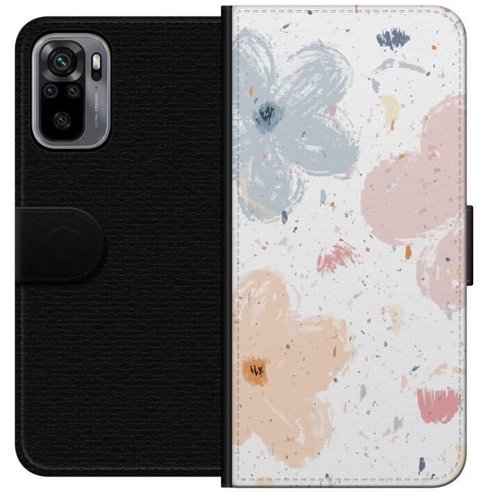 Tegnebogsetui til Xiaomi Redmi Note 10S med Blomster motiv i gruppen SMARTPHONES & TABLETS / Mobil Beskyttelse / Xiaomi hos TP E-commerce Nordic AB (A66017)