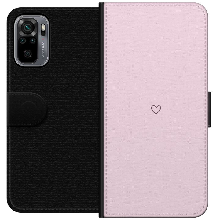 Tegnebogsetui til Xiaomi Redmi Note 10S med Hjerte motiv i gruppen SMARTPHONES & TABLETS / Mobil Beskyttelse / Xiaomi hos TP E-commerce Nordic AB (A66024)