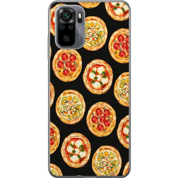 Mobilcover til Xiaomi Redmi Note 10S med Pizza motiv i gruppen SMARTPHONES & TABLETS / Mobil Beskyttelse / Xiaomi hos TP E-commerce Nordic AB (A66045)