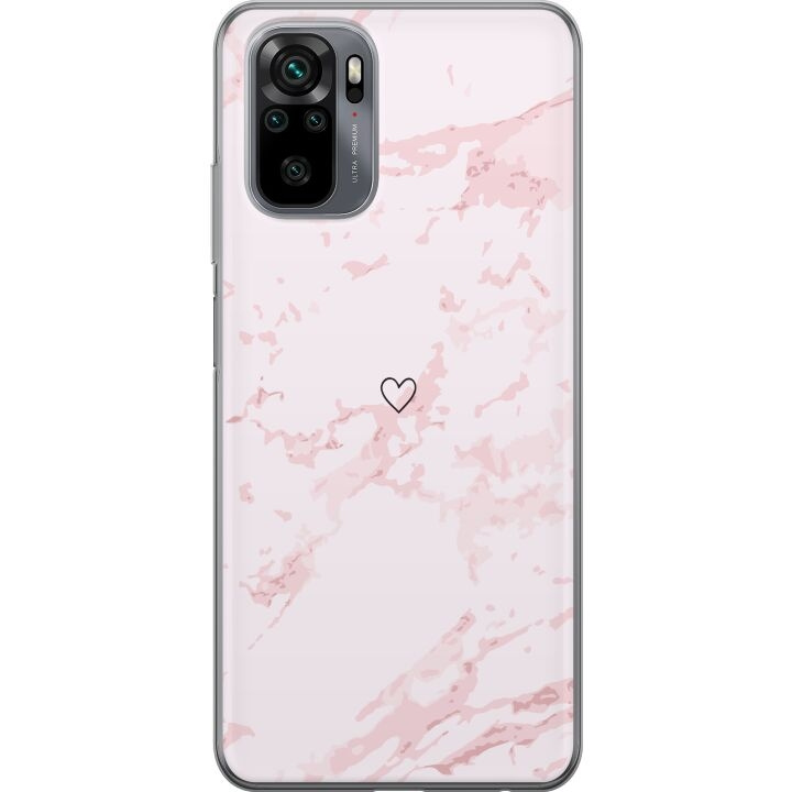 Mobilcover til Xiaomi Redmi Note 10S med Rosa Hjerte motiv i gruppen SMARTPHONES & TABLETS / Mobil Beskyttelse / Xiaomi hos TP E-commerce Nordic AB (A66055)