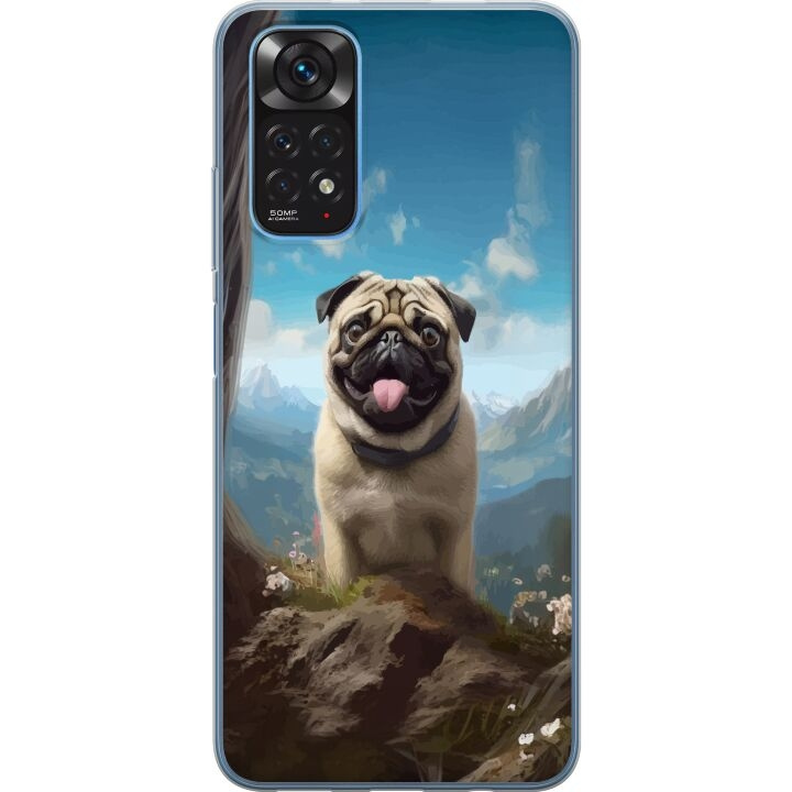 Mobilcover til Xiaomi Redmi Note 11 med Glad Hund motiv i gruppen SMARTPHONES & TABLETS / Mobil Beskyttelse / Xiaomi hos TP E-commerce Nordic AB (A66104)