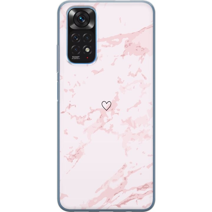 Mobilcover til Xiaomi Redmi Note 11 med Rosa Hjerte motiv i gruppen SMARTPHONES & TABLETS / Mobil Beskyttelse / Xiaomi hos TP E-commerce Nordic AB (A66109)