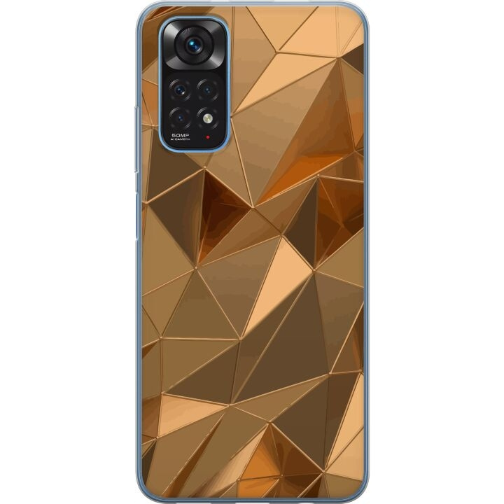 Mobilcover til Xiaomi Redmi Note 11 med 3D Guld motiv i gruppen SMARTPHONES & TABLETS / Mobil Beskyttelse / Xiaomi hos TP E-commerce Nordic AB (A66110)