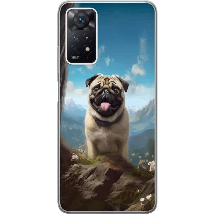 Mobilcover til Xiaomi Redmi Note 11 Pro med Glad Hund motiv i gruppen SMARTPHONES & TABLETS / Mobil Beskyttelse / Xiaomi hos TP E-commerce Nordic AB (A66131)