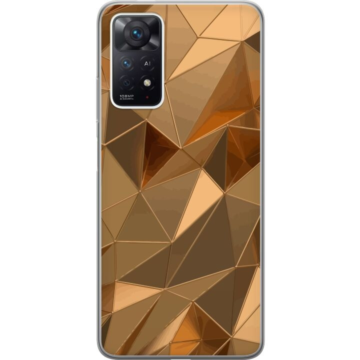 Mobilcover til Xiaomi Redmi Note 11 Pro med 3D Guld motiv i gruppen SMARTPHONES & TABLETS / Mobil Beskyttelse / Xiaomi hos TP E-commerce Nordic AB (A66137)