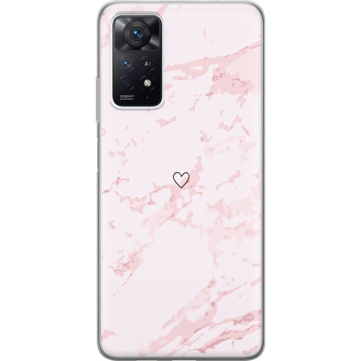 Mobilcover til Xiaomi Redmi Note 11 Pro 5G med Rosa Hjerte motiv i gruppen SMARTPHONES & TABLETS / Mobil Beskyttelse / Xiaomi hos TP E-commerce Nordic AB (A66190)