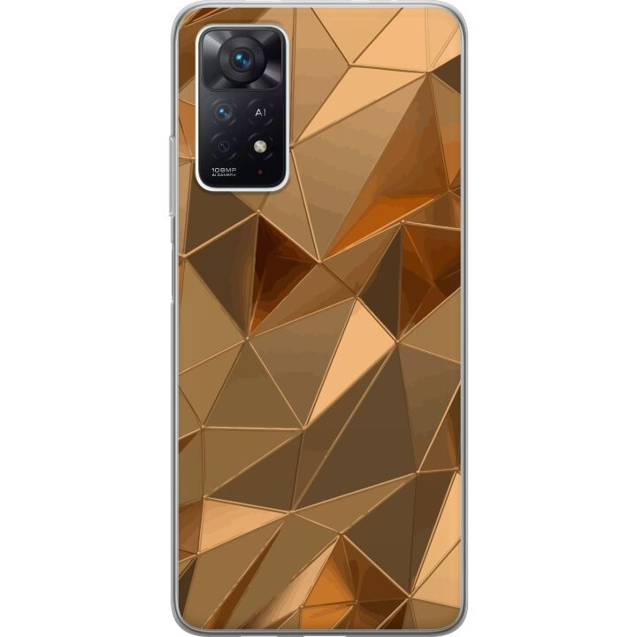 Mobilcover til Xiaomi Redmi Note 11 Pro 5G med 3D Guld motiv i gruppen SMARTPHONES & TABLETS / Mobil Beskyttelse / Xiaomi hos TP E-commerce Nordic AB (A66191)