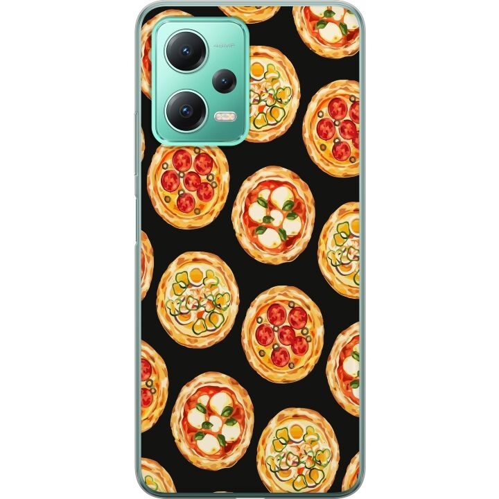 Mobilcover til Xiaomi Redmi Note 12 med Pizza motiv i gruppen SMARTPHONES & TABLETS / Mobil Beskyttelse / Xiaomi hos TP E-commerce Nordic AB (A66261)