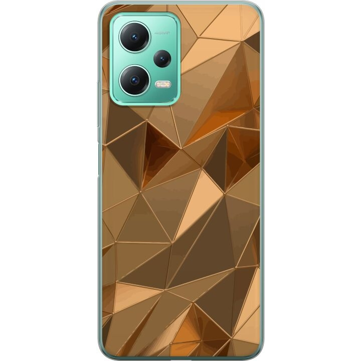 Mobilcover til Xiaomi Redmi Note 12 med 3D Guld motiv i gruppen SMARTPHONES & TABLETS / Mobil Beskyttelse / Xiaomi hos TP E-commerce Nordic AB (A66272)