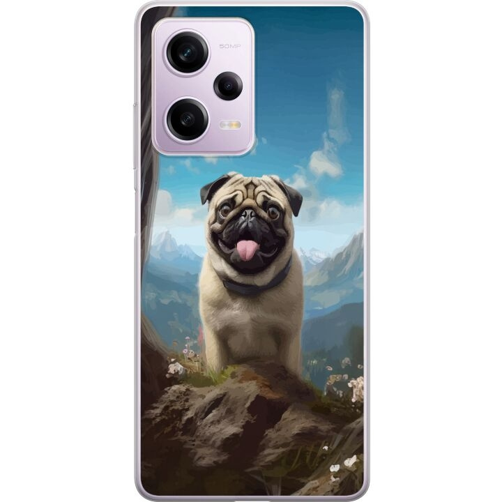 Mobilcover til Xiaomi Redmi Note 12 Pro med Glad Hund motiv i gruppen SMARTPHONES & TABLETS / Mobil Beskyttelse / Xiaomi hos TP E-commerce Nordic AB (A66320)