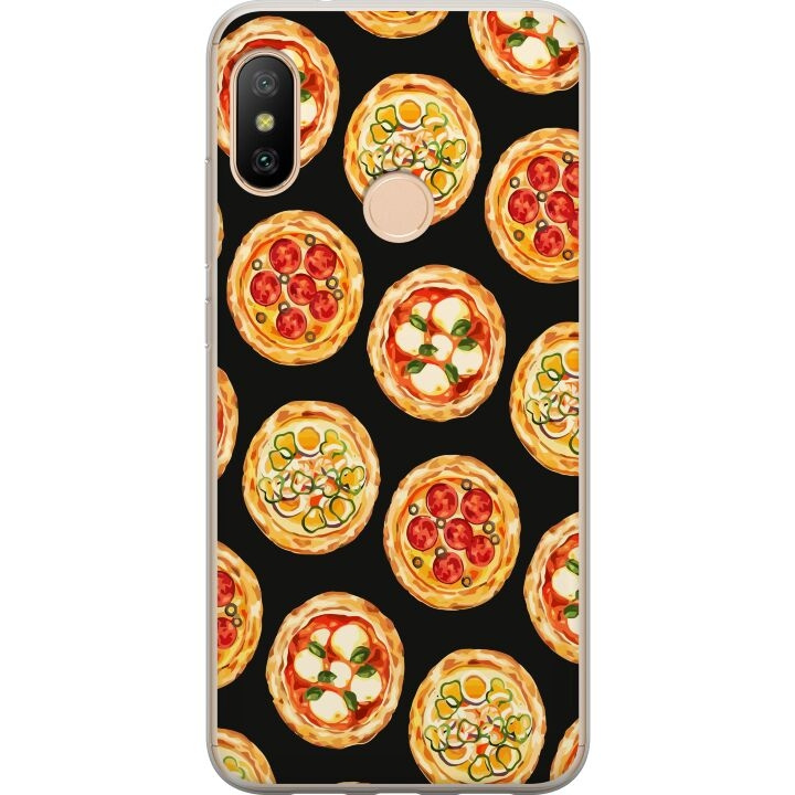 Mobilcover til Xiaomi Redmi 6 Pro med Pizza motiv i gruppen SMARTPHONES & TABLETS / Mobil Beskyttelse / Xiaomi hos TP E-commerce Nordic AB (A66450)