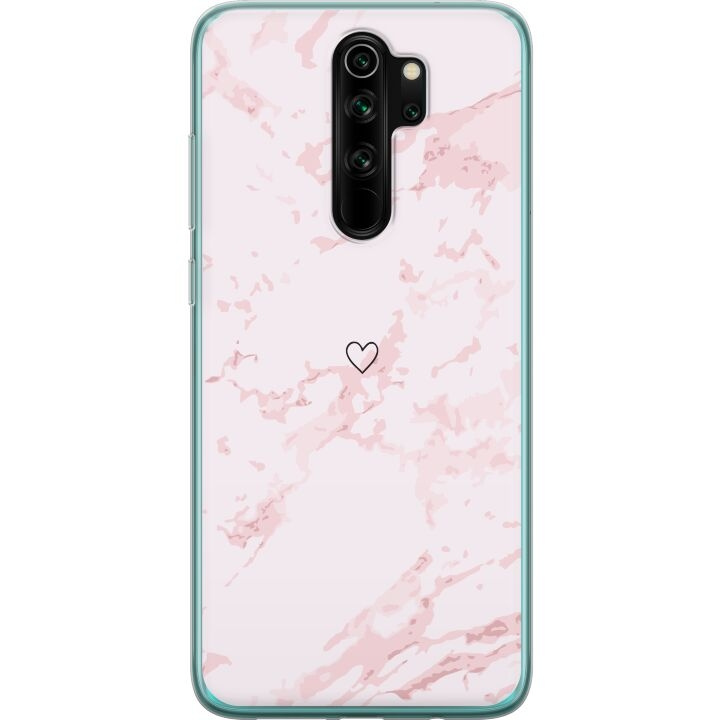 Mobilcover til Xiaomi Redmi Note 8 Pro med Rosa Hjerte motiv i gruppen SMARTPHONES & TABLETS / Mobil Beskyttelse / Xiaomi hos TP E-commerce Nordic AB (A66541)